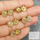 Golden rutile stud earrings, Vintage look push back stud earrings, Woman earrings, 14K gold plated earrings, Dainty Earrings, Gift for her